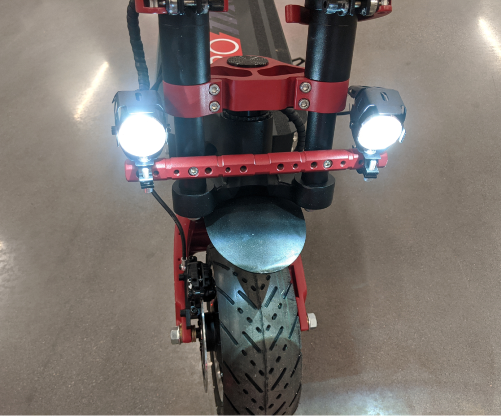 Zero 11X Headlights and Dual Stem