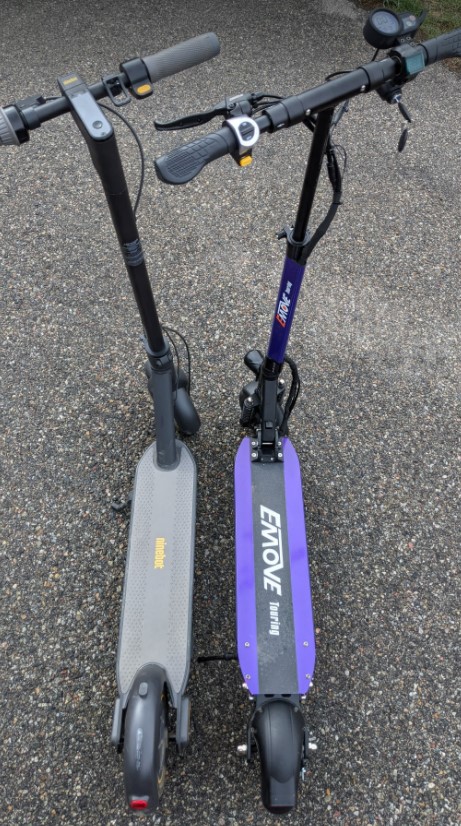 EMOVE Touring compared to Ninebot Max 3