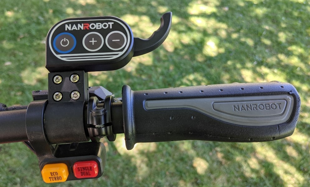 Nanrobot LS7 trigger throttle and eco turbo and single dual motor buttons