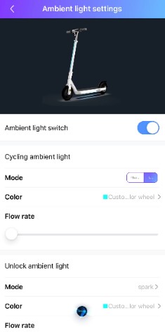 OKAI Neon ES20 App Interface for light controls
