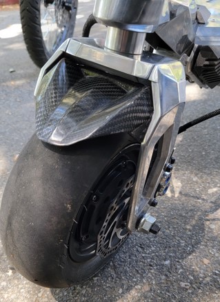 Rion Apex PMT Tires and Magura Brakes and Front Steering Column view grippy