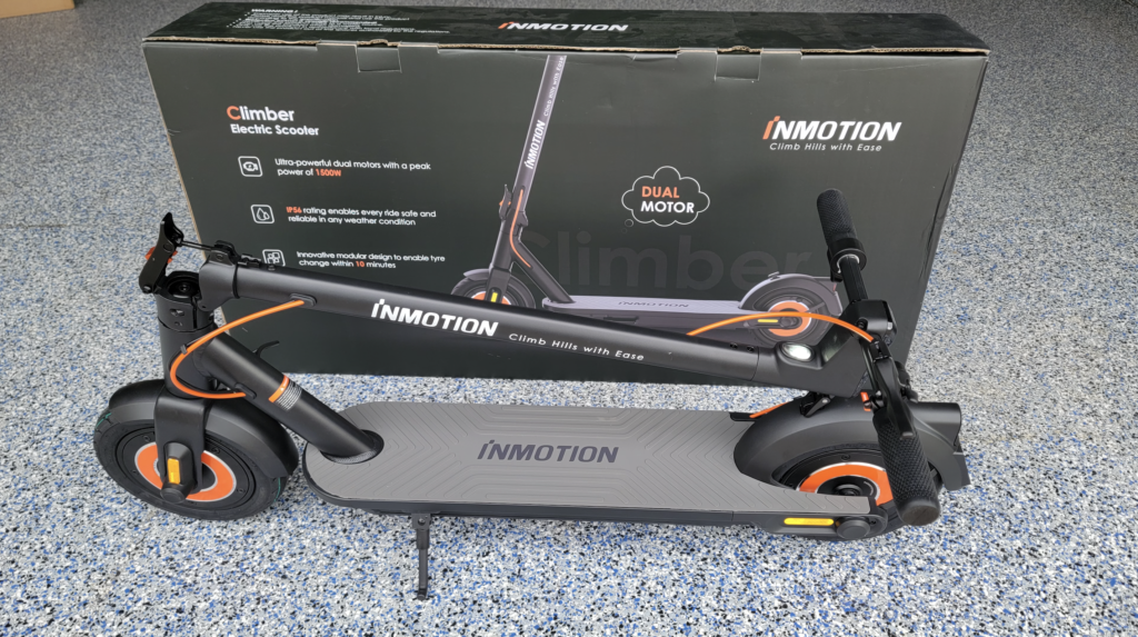 Inmotion Climber unboxing and folded